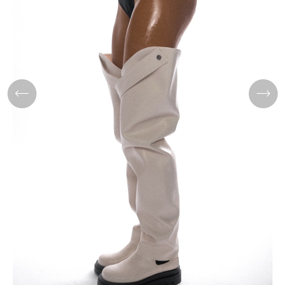 White Over-the-Knee socks BURNING MAN STYLE